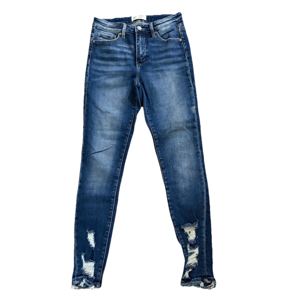 BKE Parker High Rise Skinny‎ Jeans Ankle Womens 26 (26x27) Distressed Raw Hem